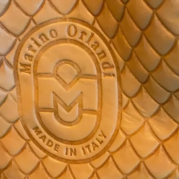 NWT Marino Orlando shoulder/sling/crossbody leather bucket bag. - Picture 2 of 9